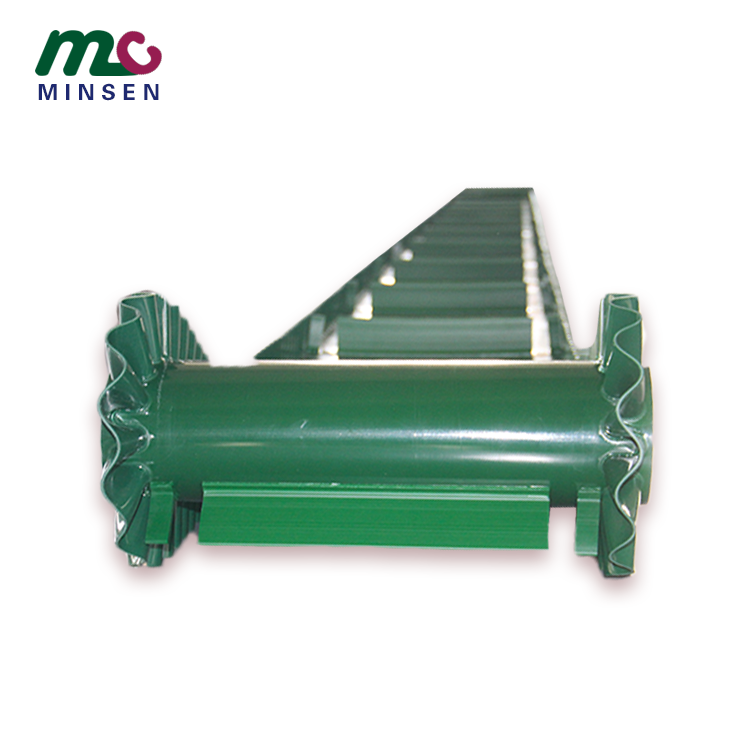 Food grade PU baffle conveyor belt